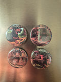 Dachshund set of 4 fridge magnet 32mm
