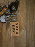 Shed key keyring