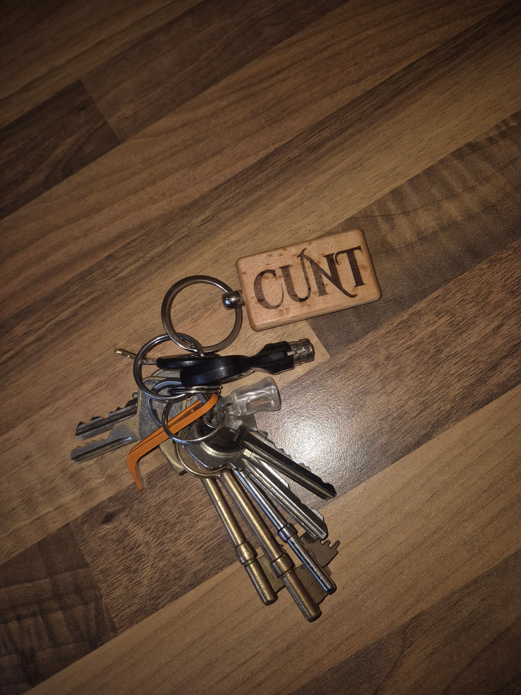 Curse word keyrings