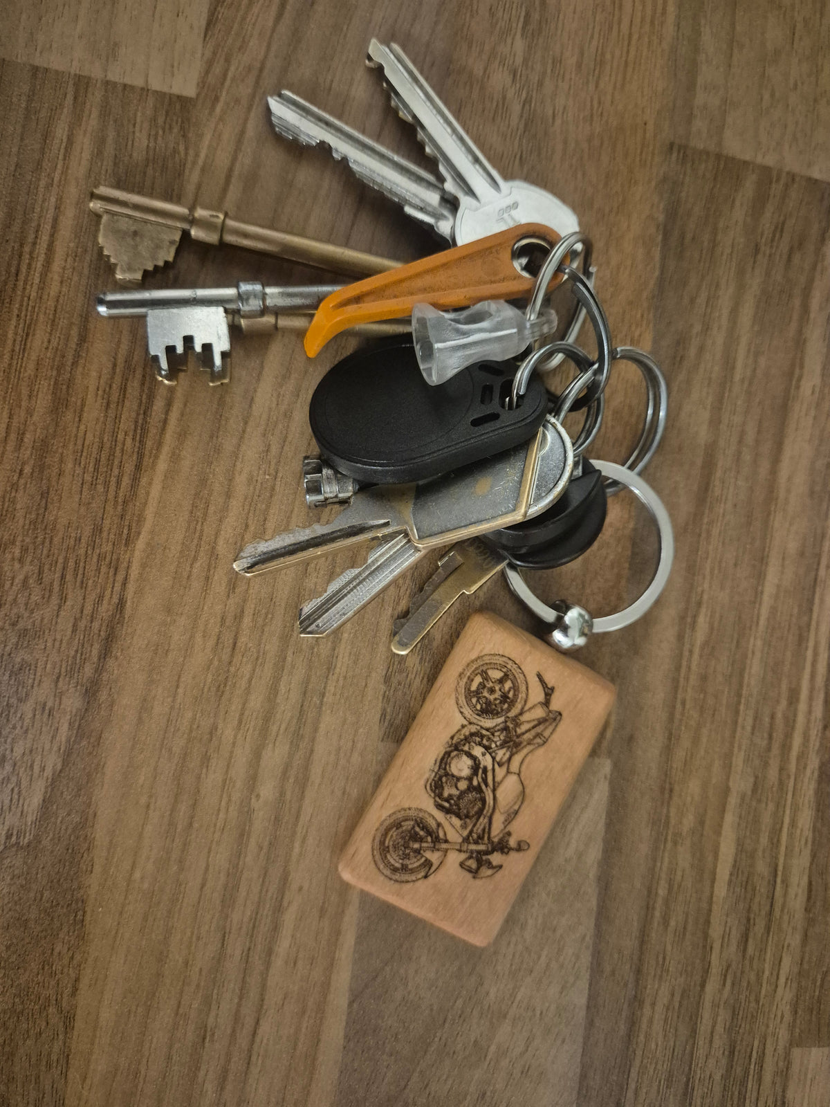 Triumph motorbike keyring