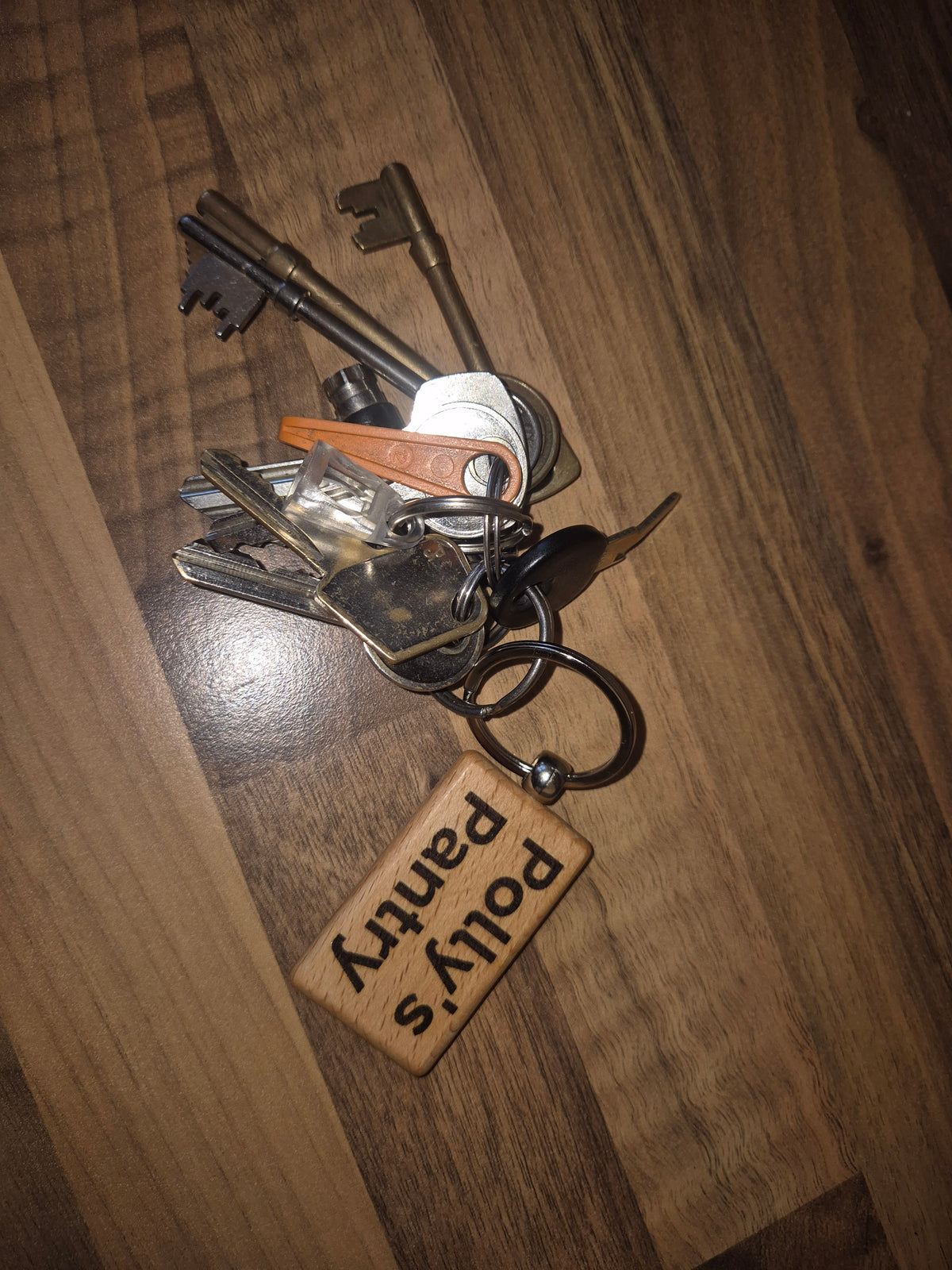 Qr code / business name keyring