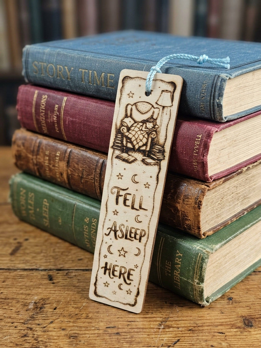 Fell asleep here bookmark
