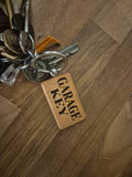 Garage key keyring