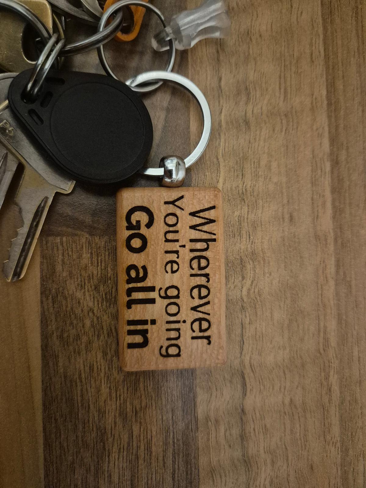 Wherever you're going, go all in keyring